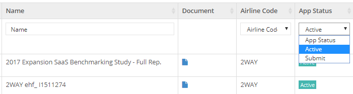 2Way KB Documents List Filters