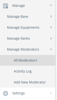 2Way KB Nav Manage Moderators All